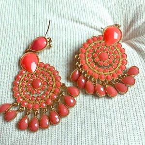 Boho Coral Earrings